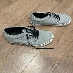 Men’s Vans Heather Grey canvas sneakers size 12